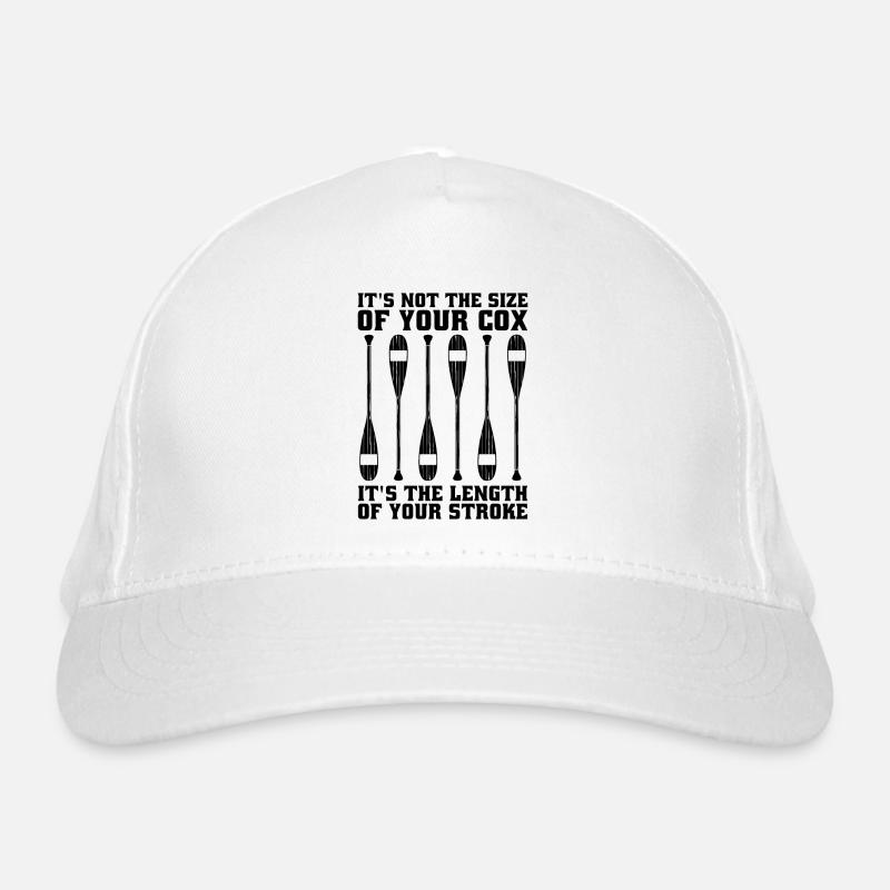 Ce n’est pas la taille d’un rameur de bateau à rames rétro aviron Casquette classique bio