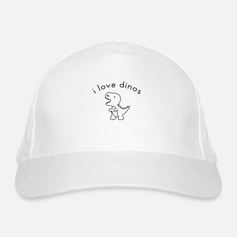 Ich liebe Dinosaurier Bio-Baseballkappe
