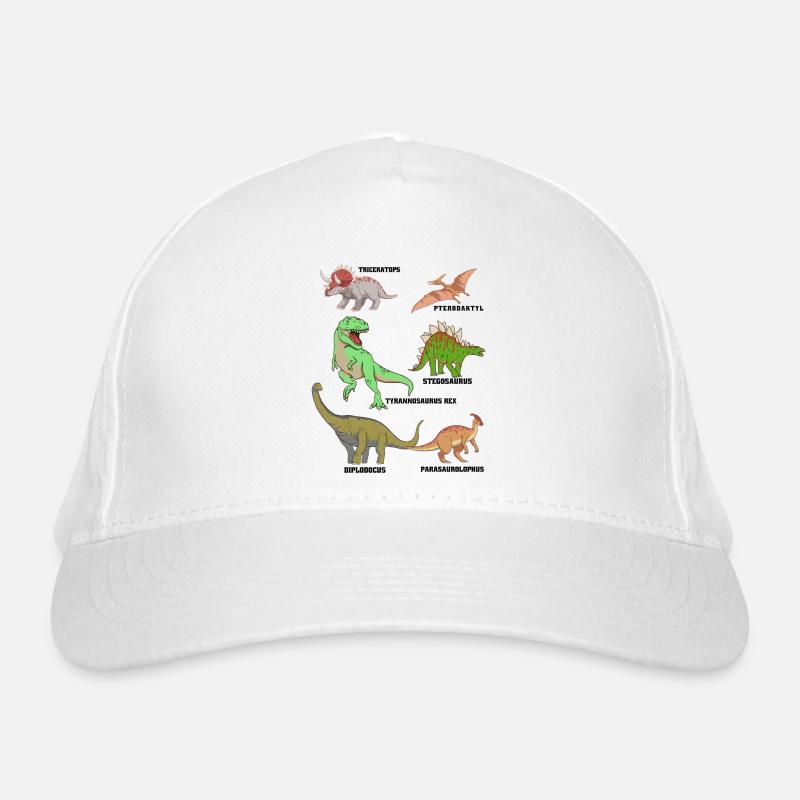 Dinosaurier Arten Bio-Baseballkappe