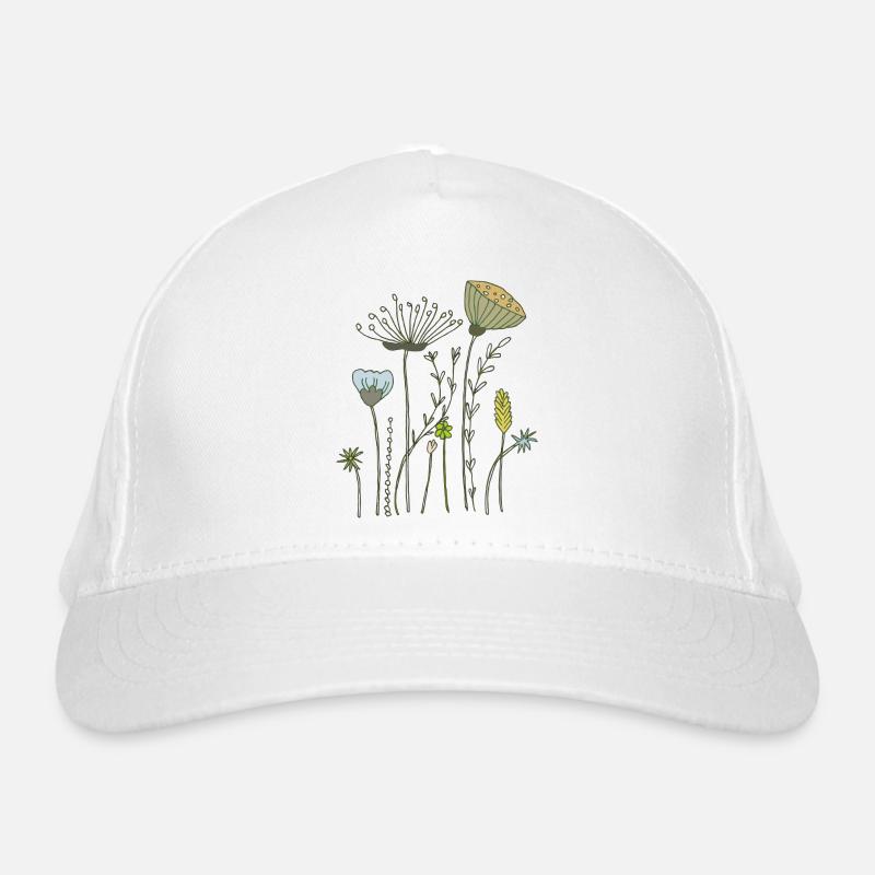 fleurs séchées prairie fleurie Casquette classique bio
