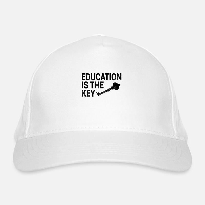 Education Key Saying Organic Baseball Cap