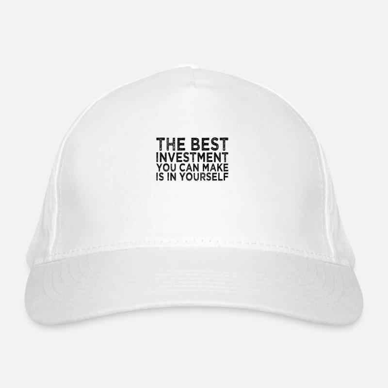 Motivation du succès Dire - Casquette classique bio - blanc