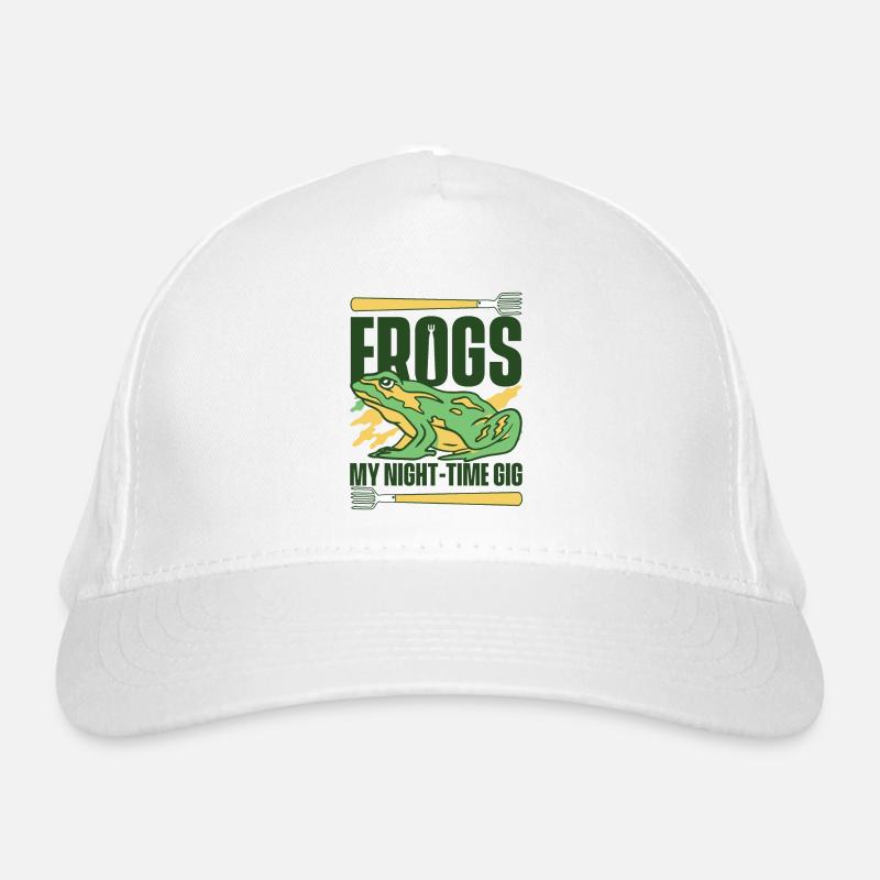 Frogs My Night Time Gig Tadpole Tree Frog Organic Baseball Cap