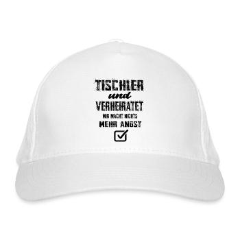 Tischler - Bio-Baseballkappe - Weiß - Vorne