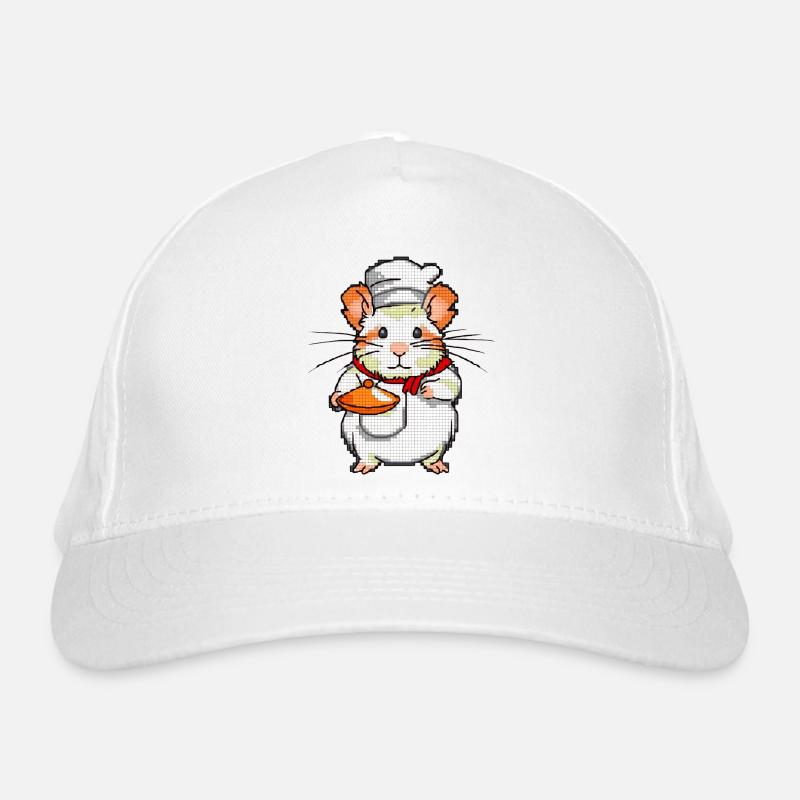 Hamster as master chef cooked delicious Organic Baseball Cap