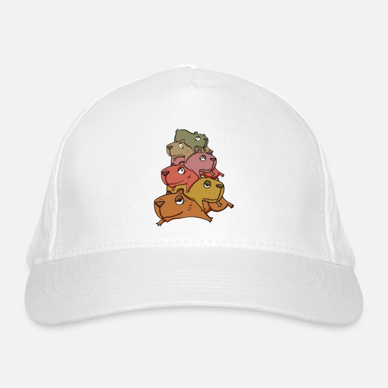 Capybara pile capybara Organic Baseball Cap