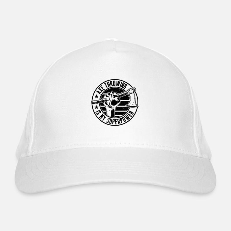 Le lancer de hache est mon lanceur de hache Bullseye de superpuissance Casquette classique bio