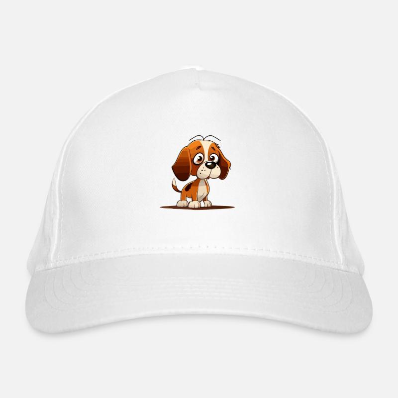 Dog in comic style Organic Baseball Cap
