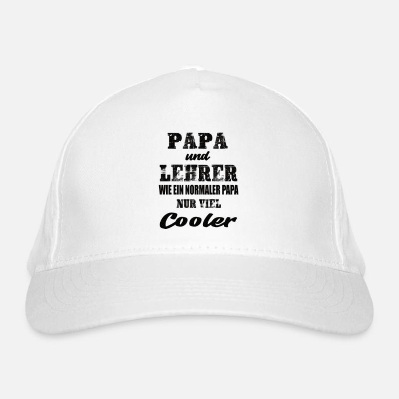 Papa und Lehrer Bio-Baseballkappe