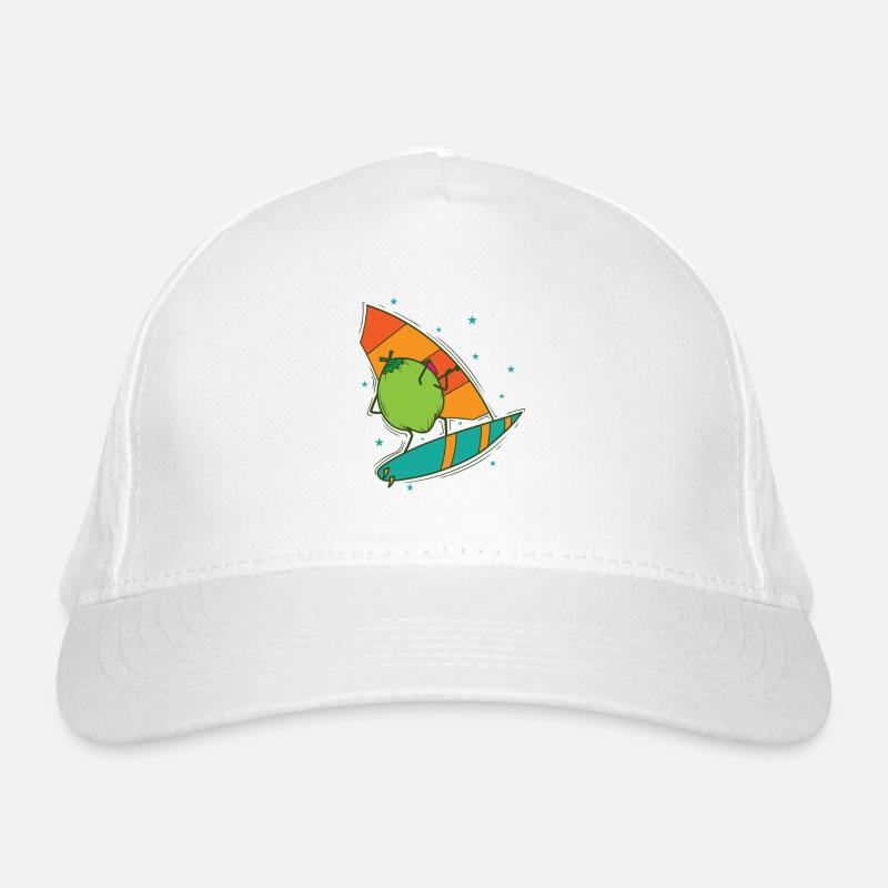 Coconut while windsurfing exotic fruit Organic Baseball Cap