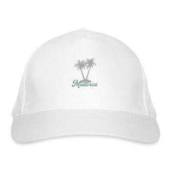 Mallorca - Bio-Baseballkappe - Weiß - Vorne