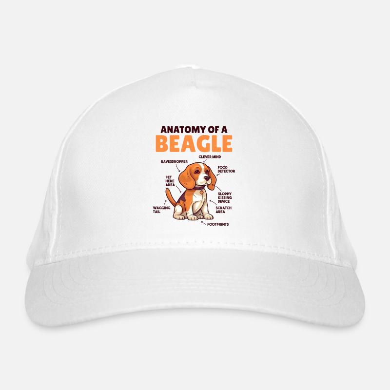 Explication du chien Anatomie d’un beagle Casquette classique bio