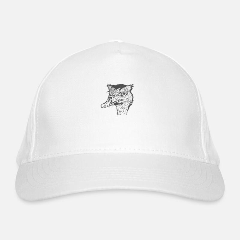 Ostrich ratite savannah Organic Baseball Cap