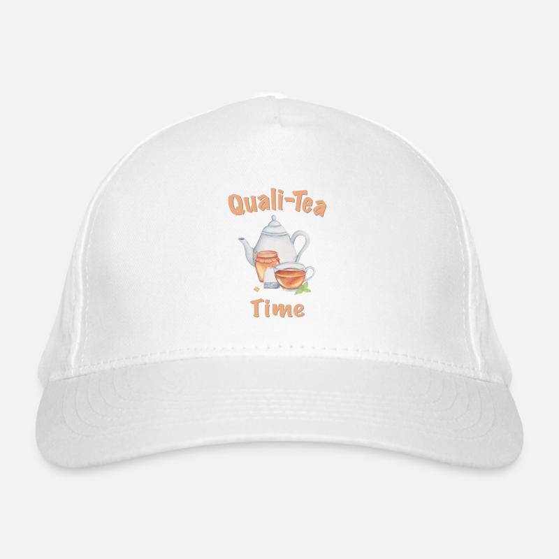 Tee Tea time Funny sayings Organic Baseball Cap
