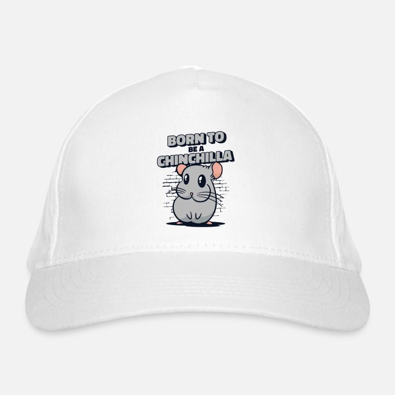 Born To Be A Chinchilla Shorttail Long Tail Organic Baseball Cap