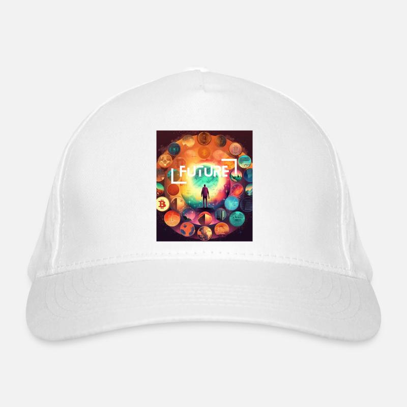 Future Krypto World T-Shirt Bio-Baseballkappe
