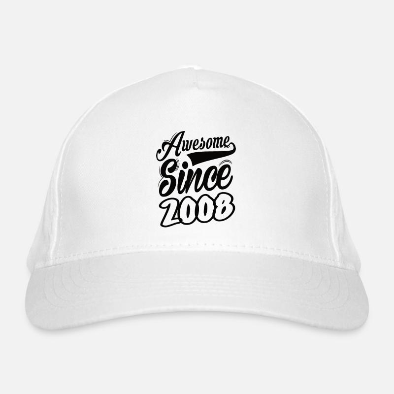 Awesome Since 2008 Organic Baseball Cap