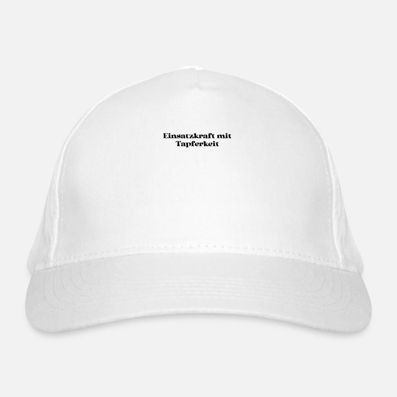 Feuerwehr - Einsatzkraft mit Tapferkeit Bio-Baseballkappe