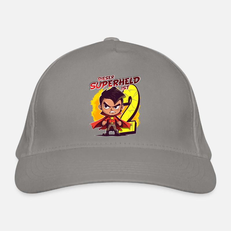 Superheld Kostüm Kindergeburtstag - 2. Geburtstag Bio-Baseballkappe
