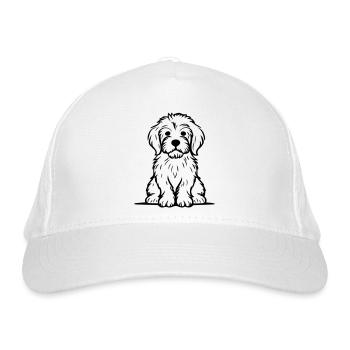 Doodle Puppy - Organic Baseball Cap - white - Front