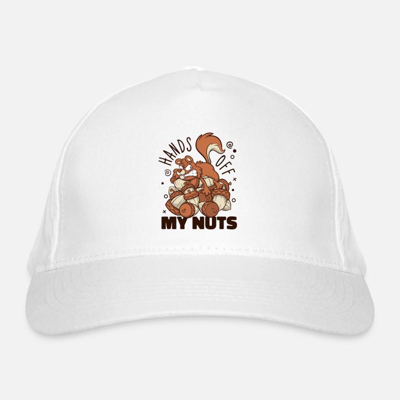 Ne touche pas à mes noix Écureuil gris Casquette classique bio