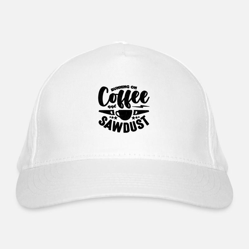 Courir sur le café et la sciure de bois Charpentiers Casquette classique bio