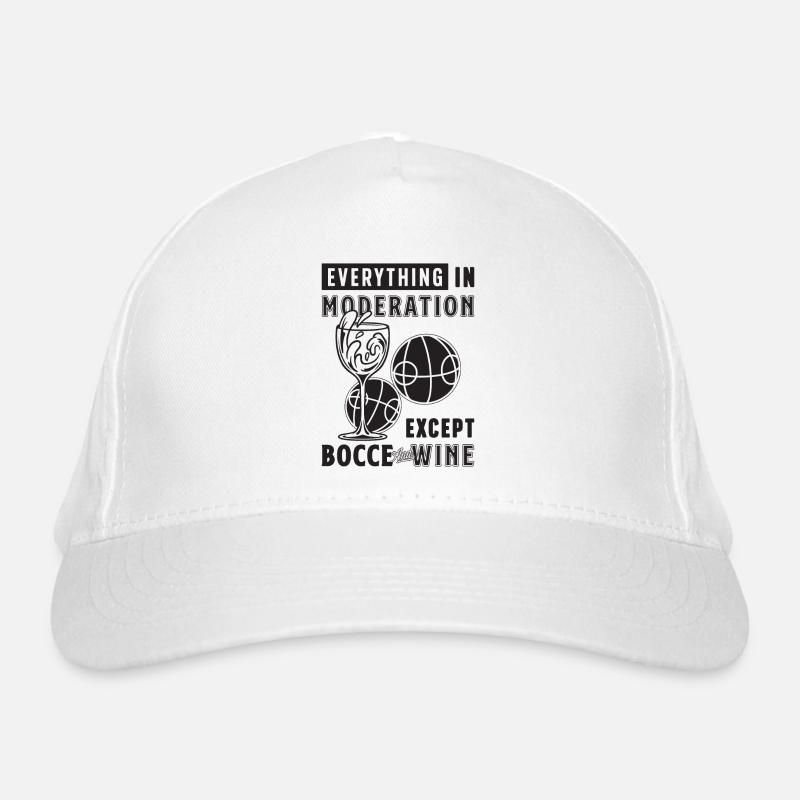 Everything In Moderation Ball Sport Bocce Player Bio-Baseballkappe