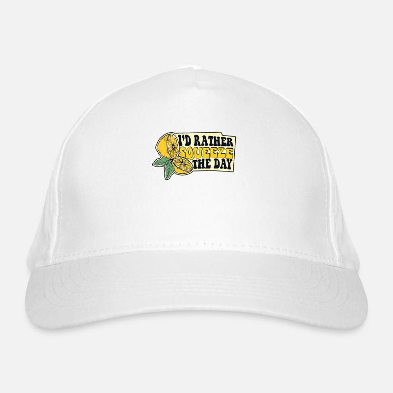I'd Rather Squeeze The Day Lemonade Lover Organic Baseball Cap