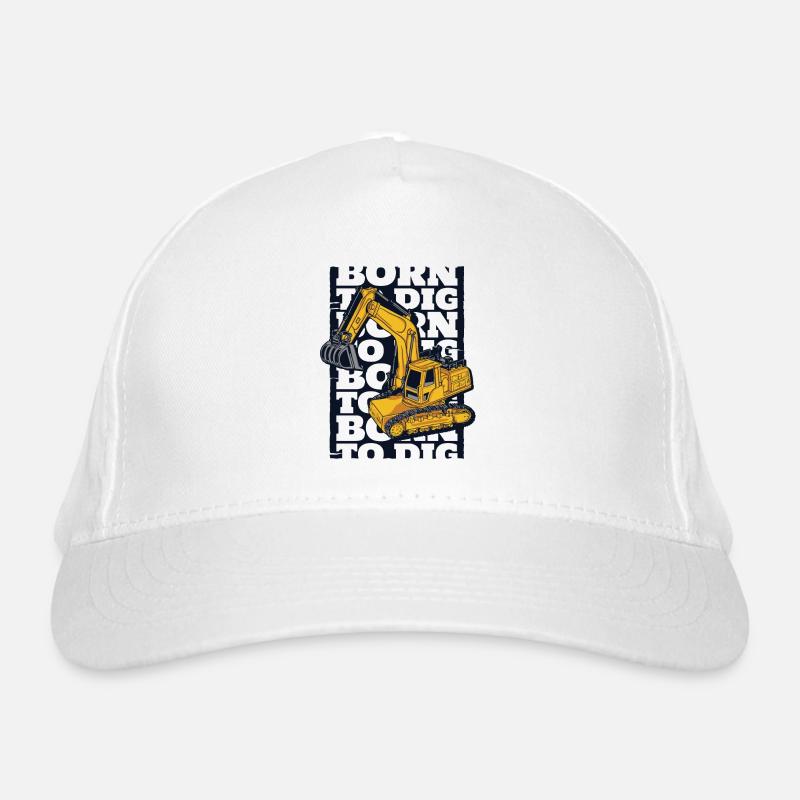 Grue sur chenilles Born To Digator Duty cycle Casquette classique bio