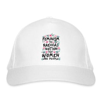 Feminist Feminism The Radical - Bio-Baseballkappe - Weiß - Vorne
