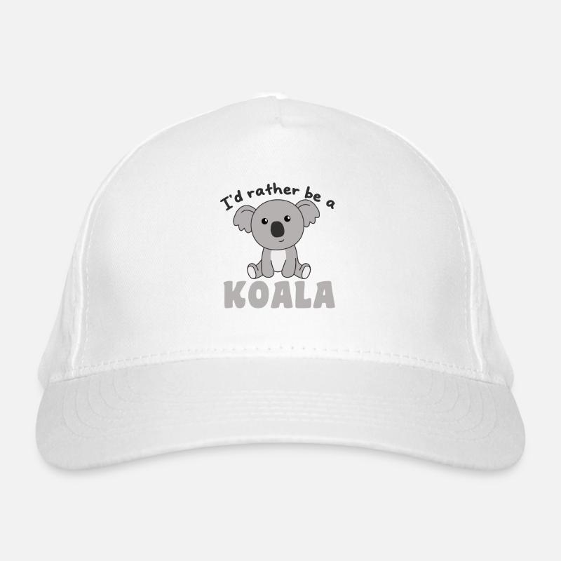 Ich wäre lieber eine Koala - süße Koala Bio-Baseballkappe