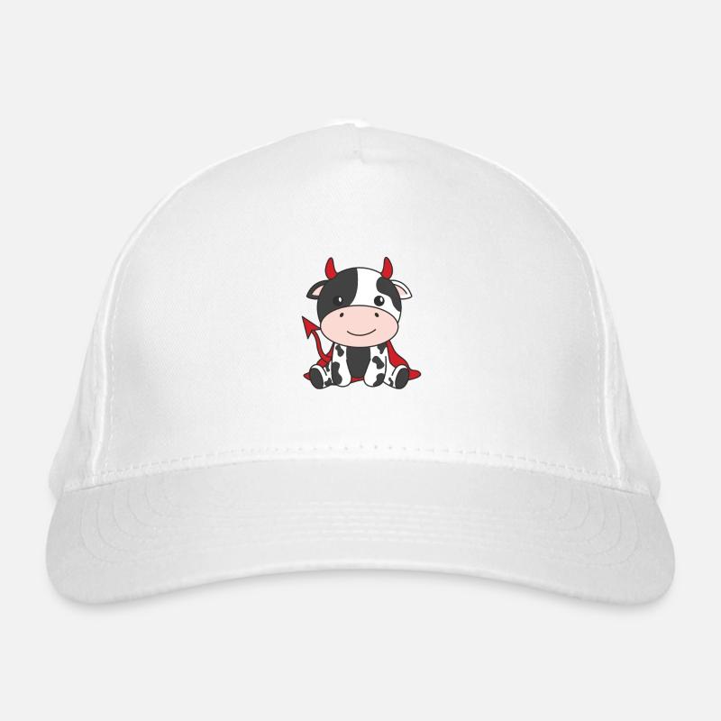 Cow Happy Halloween Devil Costume Organic Baseball Cap