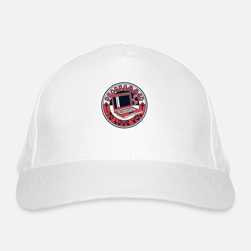 Programmé pour t’aimer Développeur Codeur Casquette classique bio
