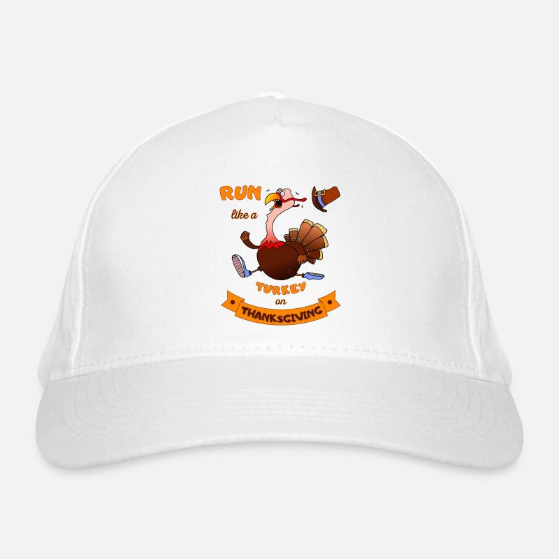Courez comme une dinde à Thanksgiving Funny Trot Casquette classique bio