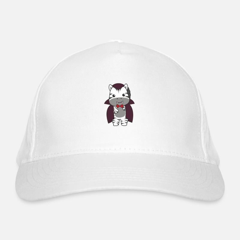 Zebra Happy Halloween Cute Vampire Costume Organic Baseball Cap