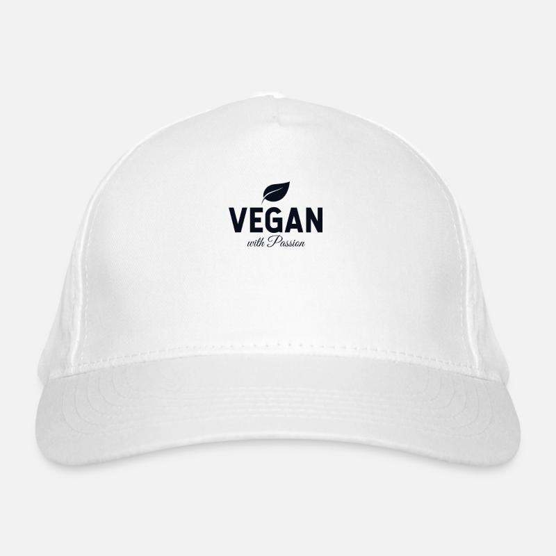 Végétalien avec passion végétalien Casquette classique bio