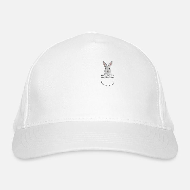 Bunny In A Pocket Lustiger Osterhase Bio-Baseballkappe