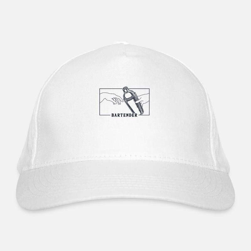 Michelangelo Creation of Adam Bartender Organic Baseball Cap