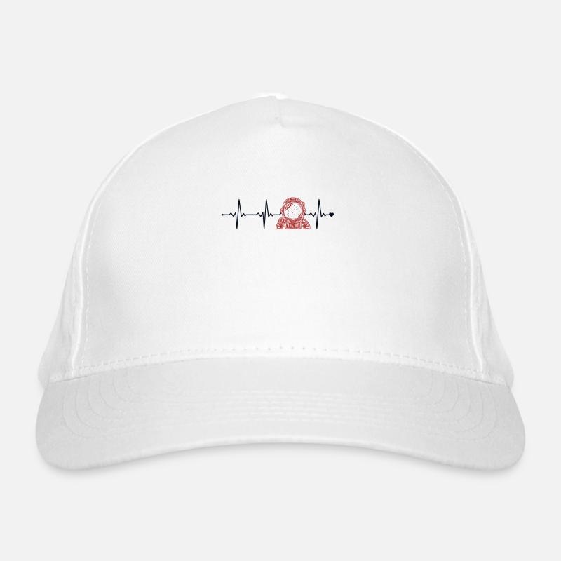 Astronaut Heartbeat Taikonaut Cosmonaut Organic Baseball Cap
