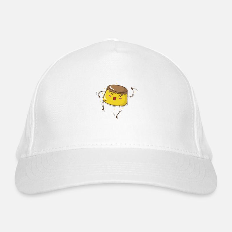 Pudding Runs Dessert Organic Baseball Cap