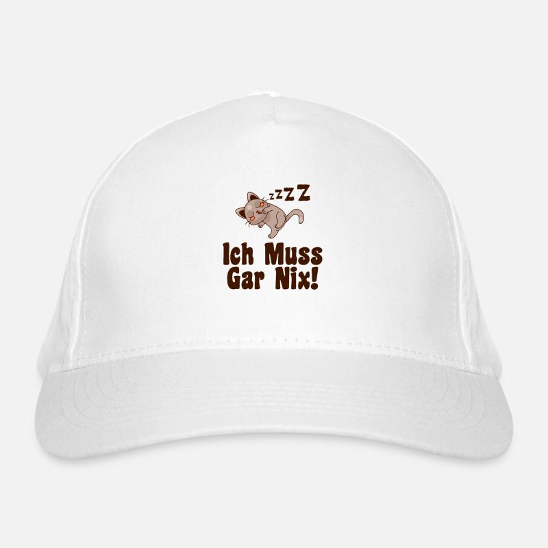 Ich Muss Gar Nix Bio-Baseballkappe