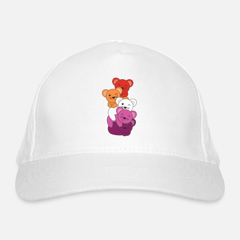 Lesbienne Drapeau Pride LGBTQ Souris mignonne Casquette classique bio