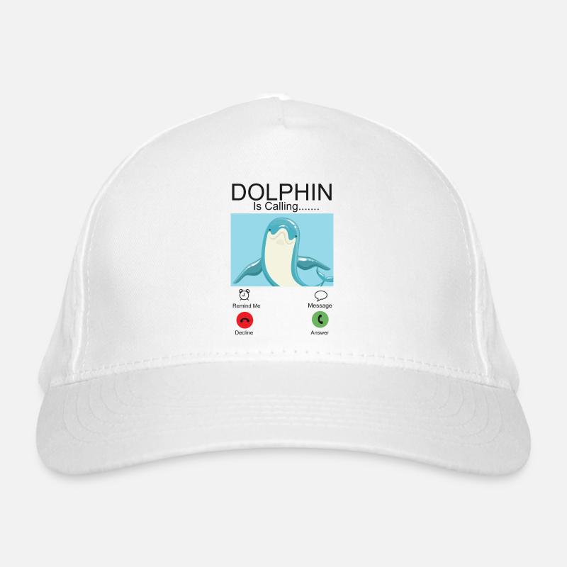 Dolphin Phone Display Dolphin Is Organic Baseball Cap