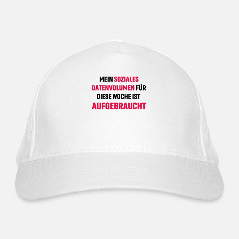 Lustiger Spruch Datenvolumen Bio-Baseballkappe