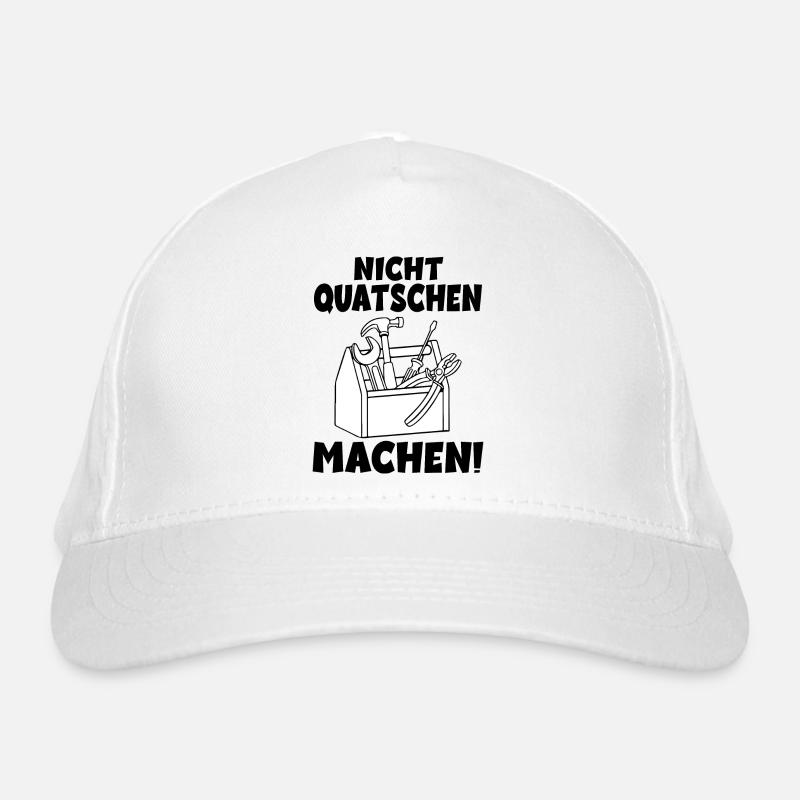 Nicht quatschen Machen Handwerker Bio-Baseballkappe