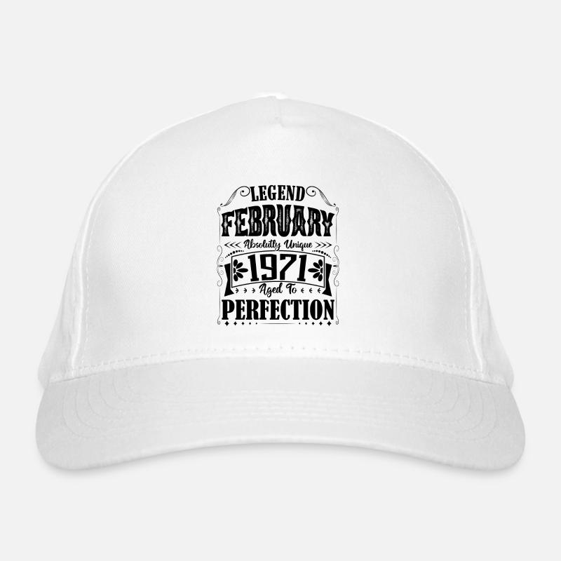 Février 1971. Cadeau d'Anniversaire février 1971. Casquette classique bio