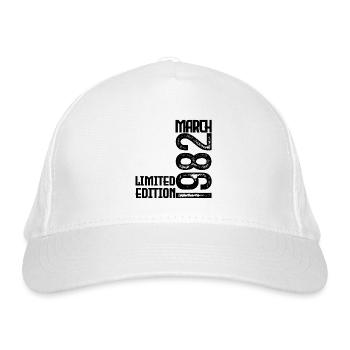 Cadeau Anniversaire Mars 1982. March 1982. mars - Casquette classique bio - blanc - Devant