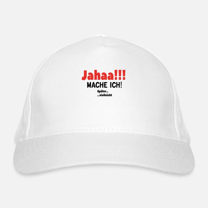 Zeitloses Aufschieben Bio-Baseballkappe