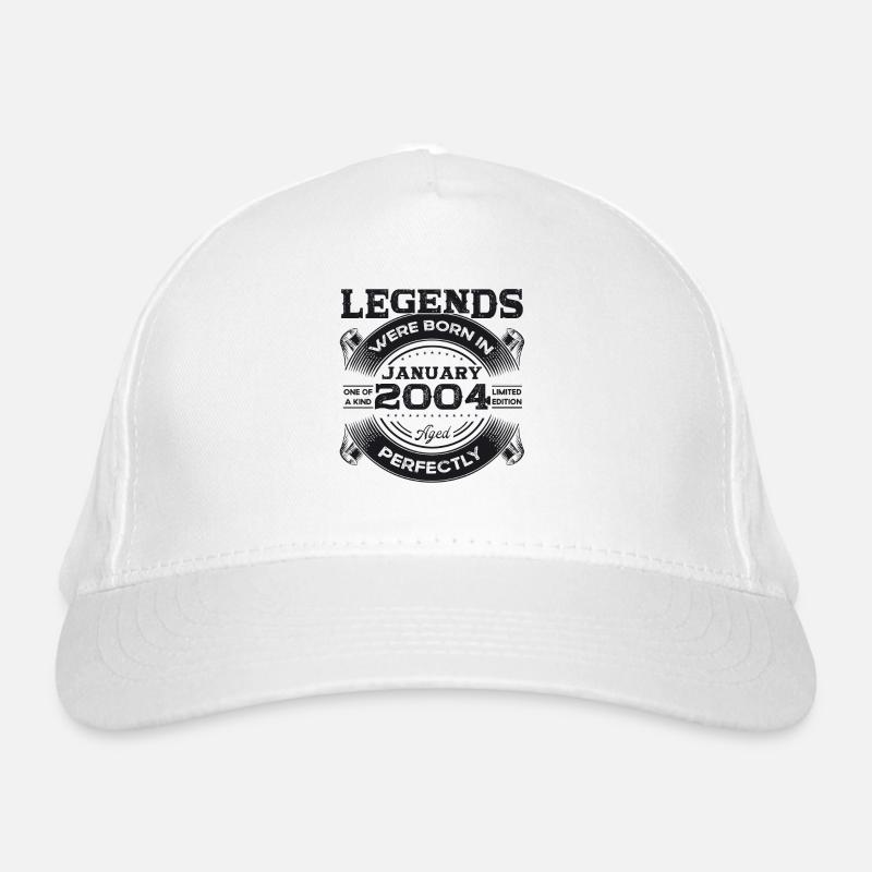 20e anniversaire janvier millésime 2004 Original Casquette classique bio