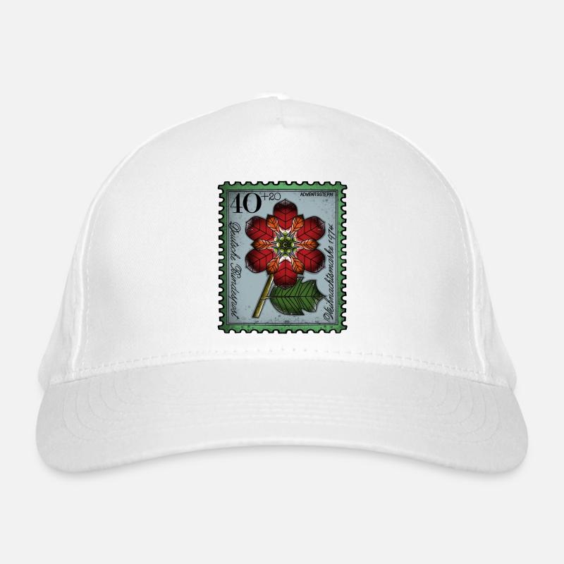 Briefmarke Adventsstern Bio-Baseballkappe